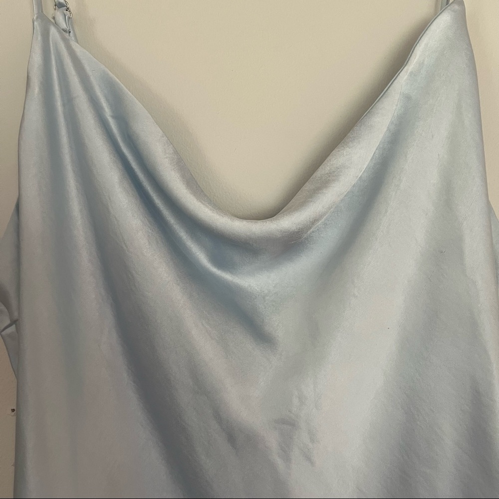 🌸Hey Girl Long Satin Cowl Neck Dress - Picture 13 of 15